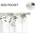 thumbnail image 5 of Sage Mint Green Gold Eucalyptus Leavses Valances Kitchen Curtains Watercolor Floral Flower Plants Botanical Farmhouse Bedroom Living Room Treatment Tier Fabric 1 Panel 52Wx18H Inch, 5 of 6