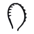 thumbnail image 3 of Diadema de silicona, accesorio para el cabello, sencilla, flexible y , cómoda, antideslizante, con peine, para mujer. Negro, 3 of 10