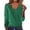 Dark Green, variant on Women Fashion Solid Loose Temperament Wool Pullover Sweater V Neck Sweater