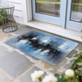 thumbnail image 2 of Blue Grey Black Doormat Outdoor Entrance 20"x31.5", Smear Street Graffiti Painting Grunge Art Absorb Moisture Dirt Door Mats, Non-Slip Rubber Backing Floor Mats Indoor, Low-Profile Front Door Rugs, 2 of 9