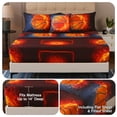 thumbnail image 6 of OKKEEY Teens Kids Twin Basketball Bedding Sets, 6 Pcs Orange Sport Theme Comforter Sets for Boys, Soft Microfiber Bed in a Bag with Pillowcase, Sheets & Cushion Cover for All-Season, 6 of 10