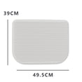 thumbnail image 1 of Cat Litter Mat 1.6ftx1.3ft Washable Cat Litter Mat, Large Double Scatter Control Layer Mat, Urine & Waterproof Kitty Litter MatforIndoor Home, 1 of 9