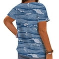 thumbnail image 2 of CLOOCL Women T-Shirts Retro Wave 3D Printed Short Sleeve Tops Oversized Blouses, 2 of 6