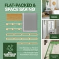 thumbnail image 6 of Continental Sleep, Unassembled Queen Box Spring for Queen Bed, 4.5-Inch Wood Box Spring Only, Noise-Free Mattress Foundation, Packed Flat, Easy Assembly, Gray, 6 of 8