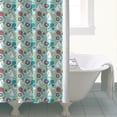 thumbnail image 4 of Turquoise Unicorn Dessert Pattern Shower Curtain 84"x72" ,Bathroom Decorative Shower Curtains Set with 12 Hooks,Modern Waterproof Washable Shower Curtain, 4 of 6
