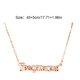 thumbnail image 3 of Collar de Amistad Sonducket con Letra inglesa Joyería Colgante oro rosa, 3 of 6