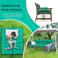 thumbnail image 6 of YLLN Porch Swing Cushions, Patio Furniture Cushions With 4" Thicken Backrest, Waterproof & Machine Washable, with Ties, Bench Cushions For Outdoor Furniture（40"x70"Lake Blue）, 6 of 7
