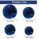 thumbnail image 4 of Kearding Juego de bolas de flores de papel azul profundo de 7,8 pulgadas, 1 Uds., papel para fiesta de cumpleaños, pañuelos colgantes, flores Kits de decoración para fiestas Azul profundo 14 pulgadas, 4 of 6