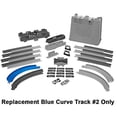 thumbnail image 4 of Replacement Part for Hot-Wheels Track Builder Deluxe Stunt Box Playset - GGP93 ~ Replacement Blue Curve Track #2, 4 of 6