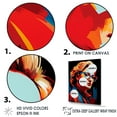 thumbnail image 3 of Designart "Scarlet Streep In Popart I" Pop Art Canvas Art Print, 3 of 7