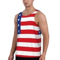 thumbnail image 2 of Fuzoiu America Flags3 Print Men's Workout Tank Tops,Sleeveless Gym Shirt Quick Dry,Fitness Bodybuilding T-Shirt,Muscle Athletic Workout Tee-Large, 2 of 7