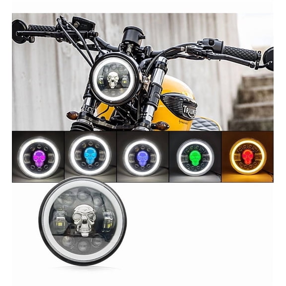 Applies to 5.75 Inch Round LED Headlight for Harley Victoria Motorcycle