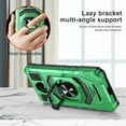 thumbnail image 4 of For Boost SCHOK Volt SV55 Case Shockproof Ring Stand Built In Megnat Phone Cover With Free Tempered Glass Screen Protector - Green, 4 of 5