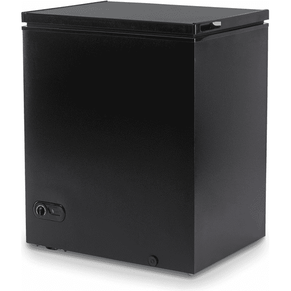 TABU 8.6 Cu Ft Chest Freezer, Deep Freezer with Removable Baskets, Adjustable Temperature,Black