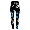 thumbnail image 3 of Hvot&aat Women's Christmas Leggings High Waisted Winter Workout Pants Tummy Control Santa Claus Snowflake Print Gym Tights, 3 of 5
