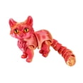 thumbnail image 2 of Dserhfy 3D Printed Cat Ornament Articulated Cat Figurine with Flexible Limbs And Tail Desktop Pet Cat Fidget Toy for Adults Kids Home Office, 2 of 8