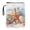 Starfish Shells Beach Scene, variant on HELLHERO Polyester Fabric Tote Bags for Friend Book Lovers Gift for Paperbacks Hardcover Notebook Bible Journal Textbooks Washable, 11.42 x 8.66 Inch