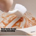 thumbnail image 5 of Dishwashing Brush with Handle, Stiff Bristles, Built-in Spatula, for Cleaning Cutlery Pots Pans Kitchen Sink, Non-Slip Handle, Easy to Use, 5 of 6