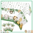 thumbnail image 5 of Decoraciones para fiestas de cumpleaños con animales de la jungla Wild One Woodland Safari Platos de papel Vasos Servilletas Globos Suministros para baby shower para niños, 5 of 5