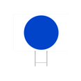 KAMALA Harris Blue Dot Yard Sign Democrat Blue Wave 2024 18x12 Double