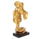 thumbnail image 3 of Dekaim-estatuas De Amantes Besándose, Adorno Romántico Moderno De Resina, Escultura Artística De Resina para Decoración del Hogar(Oro), 3 of 5
