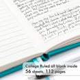 thumbnail image 3 of 15 Pack Pocket Small Notebooks Bulk, Mini Cute Notepads Hardcover College Ruled Lined Journals with Pen Holder for School Business Memos, with 15 Black Pens, 3.5”x 5.5”, A6, Emerald, 3 of 13