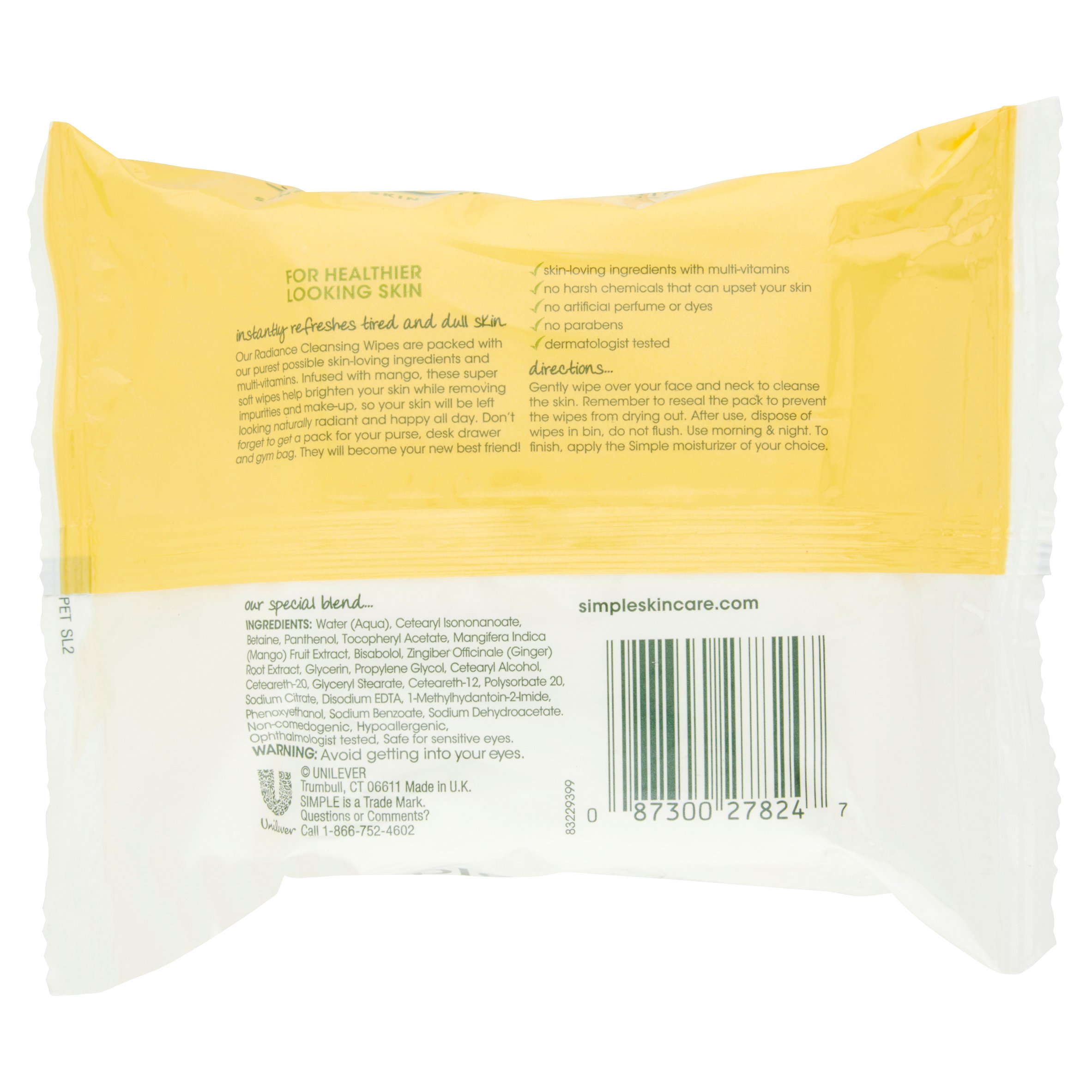 Simple Kind to Skin Facial Wipes Radiance 25 ct - image 5 of 6