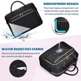 thumbnail image 4 of Bolsa impermeable para portátil RAINSMORE de 17,3 pulgadas para mujer, color negro, 4 of 8