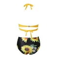 thumbnail image 7 of VerPetridure Women's Halter Bikini Set High Waisted Swimsuits Vintage Floral Print Two Piece Bathing Suits for Women Summer Sexy Swimwear, 7 of 7