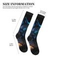 thumbnail image 5 of Bixox Cool Blue Light Wolf Print Compression Socks,Compression Socks Women & Men Circulation for Medical,Running,Athletic, 5 of 7