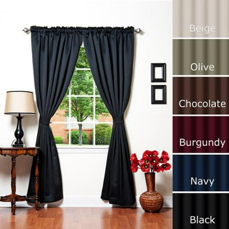 Curtains Ideas 120 inch length curtains : Aurora Home Solid Insulated Thermal Blackout 120-inch Curtain ...
