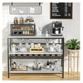 thumbnail image 2 of Drevy Coffee Bar Kitchen Serving Cart, Marble White, 15.80 inches x 39.40 inches x 37.40 inches, 2 of 8