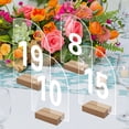 thumbnail image 4 of YAOMOBB Party Accessories DIY Acrylic Sign Table Number Plate with Stand Smooth Transparent Wedding Party Decoration, 4 of 6