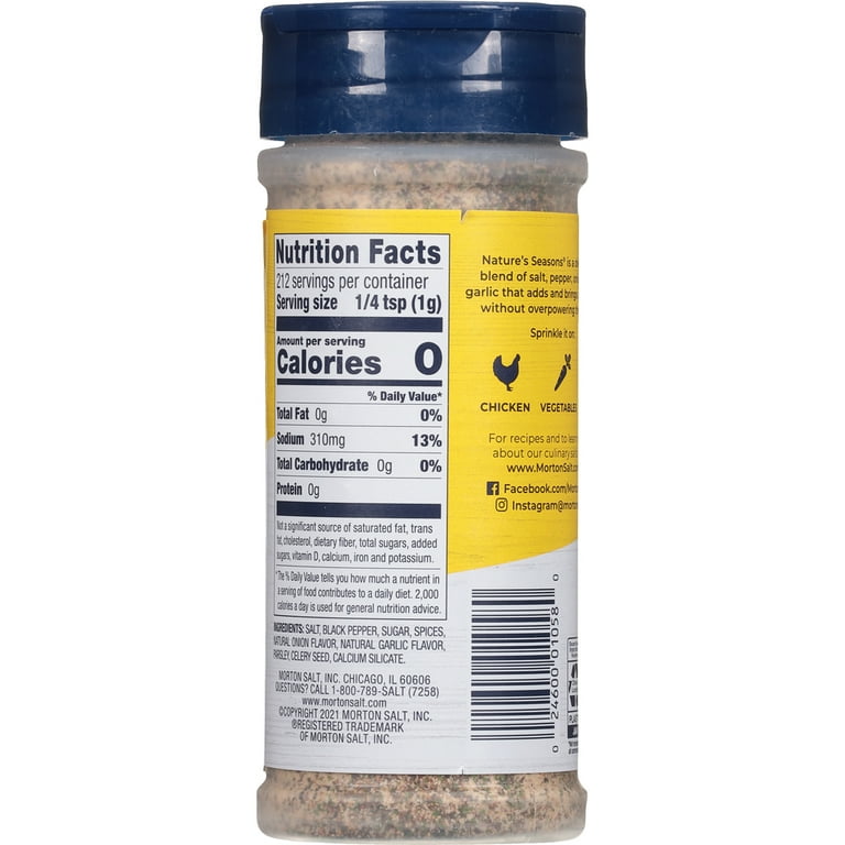 Pick 2 Morton Seasonings: Garlic Sea Salt, Nature's Season or
