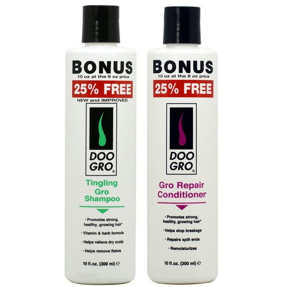 Doo Gro Tingling Shampoo & Repair Conditioner 10oz - Duo