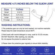 Protle Elbow Brace Compression Support Sleeve (Pair)–Pain Relief & Inflammation from Tendonitis, Tennis, Golf Elbow, Arthritis. Provide Protection for Workout, Weightlifting, Tennis…