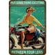 thumbnail image 1 of Vintage Metal Motocicleta Rectangular Hierro Pintura Pared Arte 30x40 Cm, 1 of 10