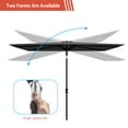 thumbnail image 4 of CHYVARY 10 x 6.5ft LED Outdoor Patio Rectangular Table Umbrellas for Deck, Poolside and Garden, Black, 4 of 8