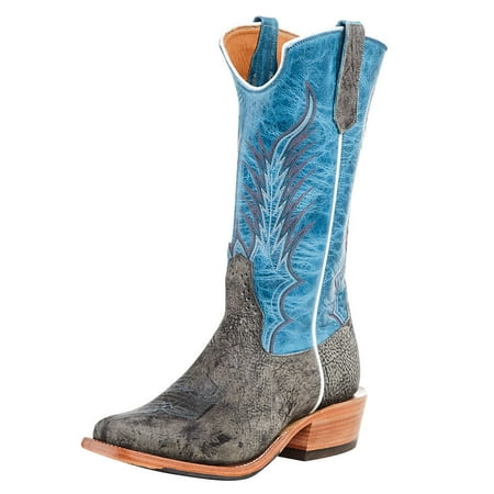 

106841 Men s Rios of Mercedes Granite Safari Giraffe 13in Blue Lava Top Cutter Toe Boot