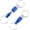 Dark Blue, variant on Quick Release Keychain Detachable Spring Pull Apart Key Ring Holder Swivel Split Snap Black -
