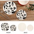 thumbnail image 4 of SKYSONIC Christmas Black Toys Pot Holders Trivets, 2 Pcs Heat Resistant Trivets,Nutcracker Robot Cotton Thread Weave Mats for Hot Pads Pans Pot Bowl Teapot for Kitchen Decor, 4 of 7