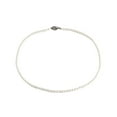 thumbnail image 1 of Sterling Silver Round White Simulated Shell Pearl Necklace Strand | Pearl Necklace | Jewelry for Women, 1 of 5