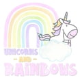 thumbnail image 2 of Reed, Tara 26x26 Black Ornate Wood Framed with Double Matting Museum Art Print Titled - Pastel Rainbows V-Unicorns, 2 of 4