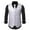Silver, variant on Men Coats Fashion Stripes Retro Casual Suit Vest Classic Stylish Business Overcoat