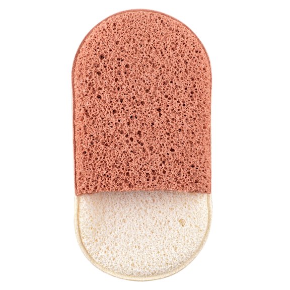 ColoMX Esponjas Esponja de limpieza natural Esponja de limpieza ovalada Almohadillas de lavado desmaquillantes para,