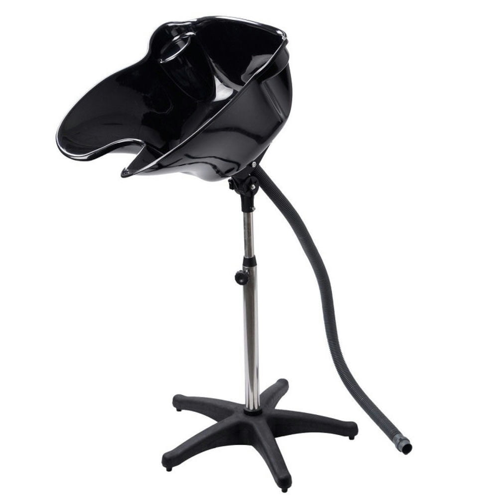 Finihen Shampoo Basin, Portable Salon Sink, Height Adjustable Shampoo Basin Treatment Tool, Black Finihen Shampoo Basin, Portable Salon Sink, Height Adjustable Shampoo Basin Treatment Tool, Black