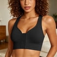 thumbnail image 2 of Stamzod Women's Racerback Sports Bra Front Closure Wireless Push Up Bra No Underwire Supportive Workout Bras for Women, 2 of 9