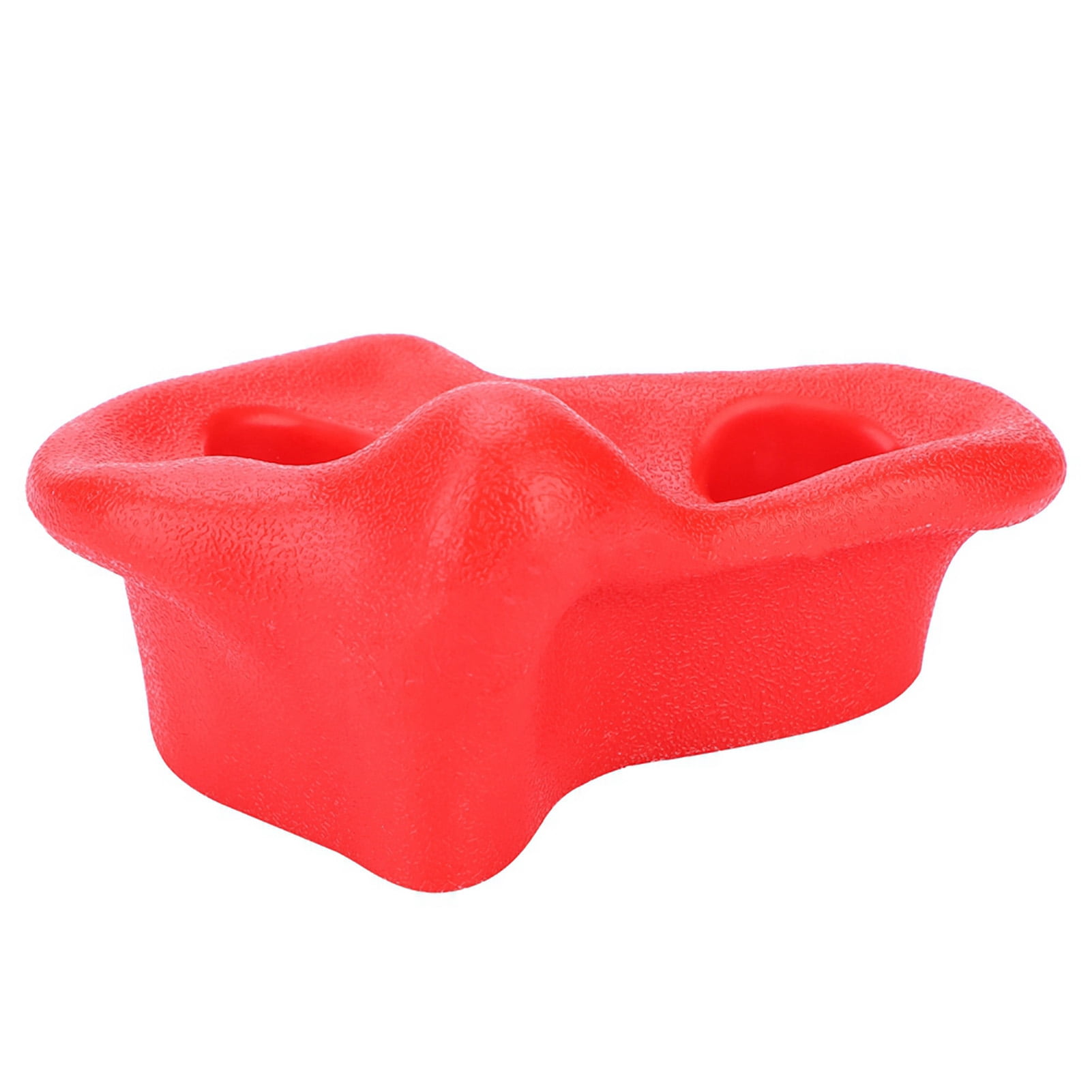 Climbing Stone, 10PCS Plastic Textured Rock Climbing Stone Rocks Wall Stones Kids Assorted Kit Bo-lt For Climbing FramesAnd Kids Climbing Wa-lls (Red)