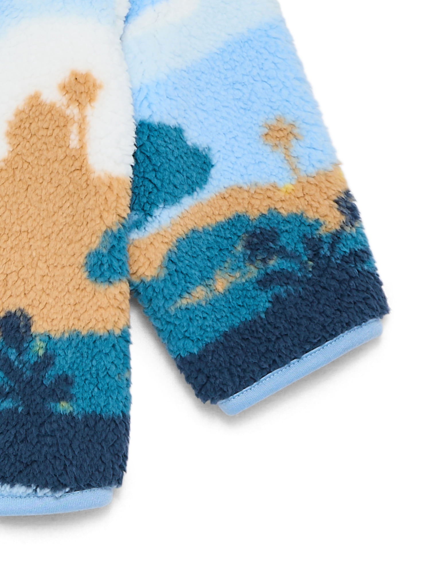 Bluey Toddler Boys Plush Graphic Half Zip Sweatshirt, Sizes 12M-5T