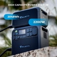 thumbnail image 3 of AC200MAX Expandable Power Station, 2048Wh 2200W Home Solar Power System, LiFePO4 Solar Generator for RV, Portable Power Station for Camping, 3 of 9